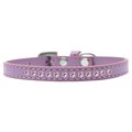 Mirage Pet Products Bright Pink Crystal Puppy CollarLavender Size 14 611-07 LV-14